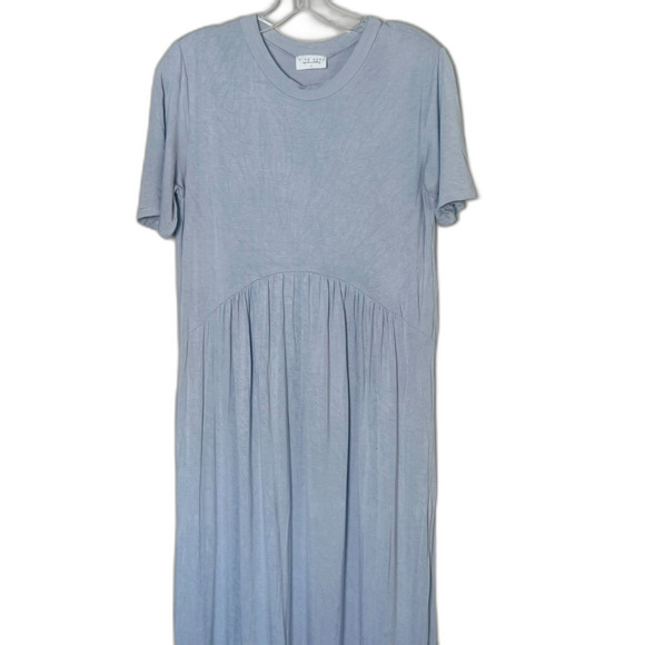 Sign Here Long Modest Gray Comfy Dress Small Oversized Long Tall - Picture 4 of 6